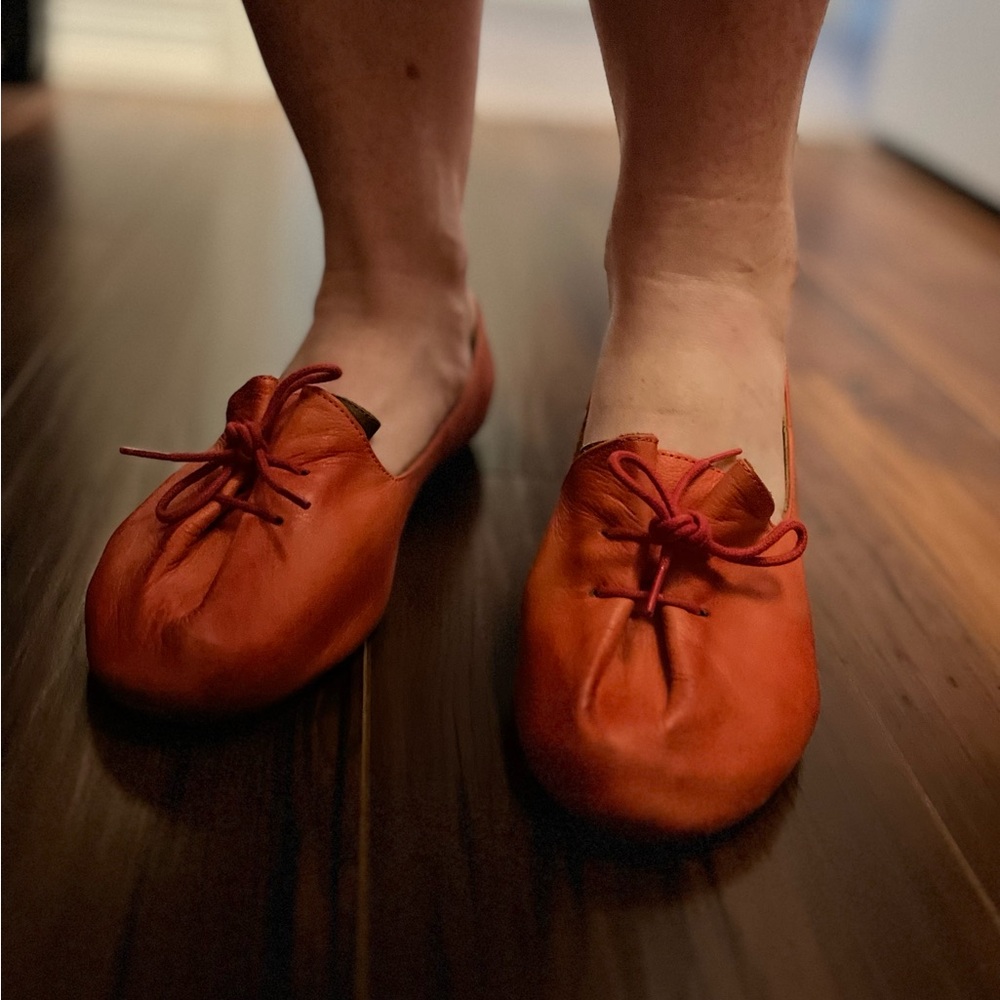 Women's Miz Mooz Coral Pink Leather Shoes